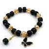 Elegant Crystal Butterfly Beaded Bracelet