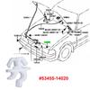 Bonnet Rod Hood Prop Clip Support Holder Trim Protective Strip For Toyota Hilux Land Cruiser Camry Celica Corolla 5345514020