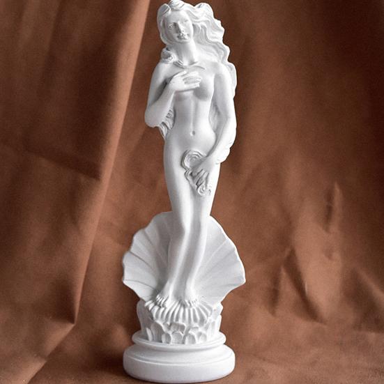 Venus Goddess Sculpture, Matte White Resin Venus Figurine, European Style Artistic Desktop Decoration for Living Room Study Room Home Office Decor