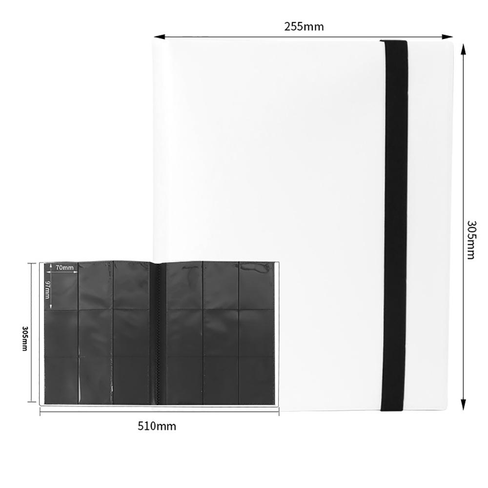 

Clear Grid Pocket Album 9 Slot Organizer for Cards Tickets Portable Mini Photo Book Multipurpose Storage for Collectibles