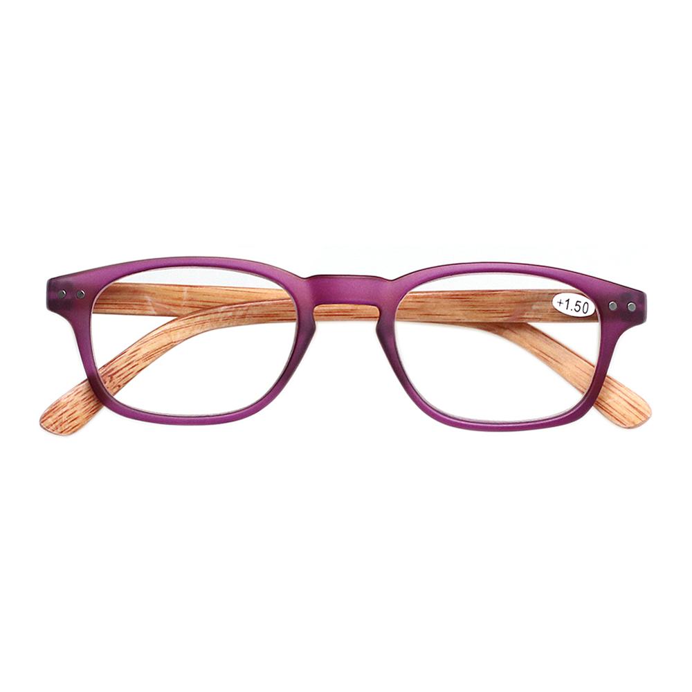 Wood Grain Mirror Legs Reading Glasses Spring Hinge Men Women Hd Reader Diopter +1.0+2.0+3.0+5.0+6.0