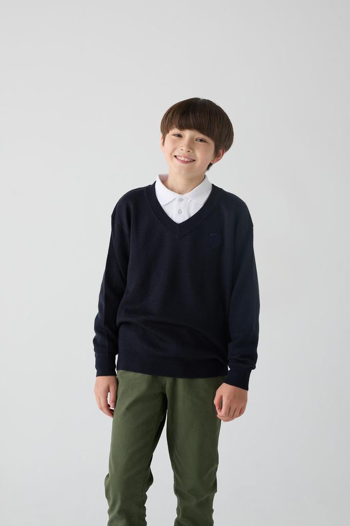 Pullover School Knit 140901 Kinder NV [Beams School] V-Ausschnitt