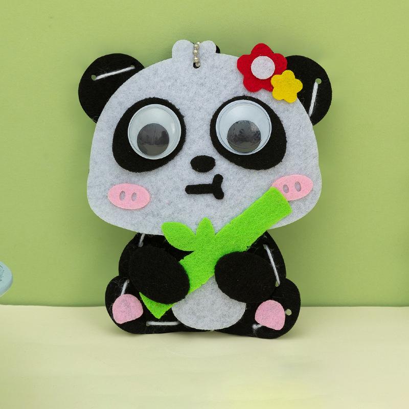 Cartoon Animal Diy Sewing Craft Kit Toy Animal Non-Woven Doll Non-Woven Handmade Set Gift