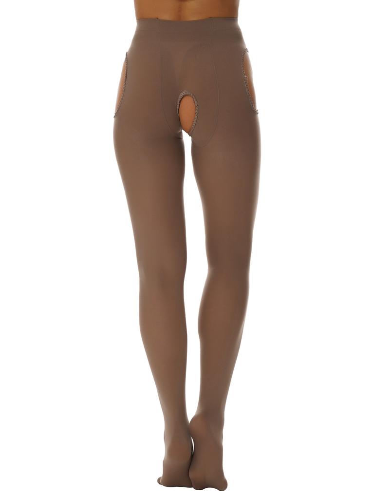 Women's High Waist Control Top Tights Pantyhose Silky Stockings