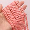 1Strand Synthetic Coral Beads, Handmade Rice Shape Loose Spacer Beads for Jewelry Making DIY Necklace Bracelet Earrings Accessories Craft Gift 3x9 Mm