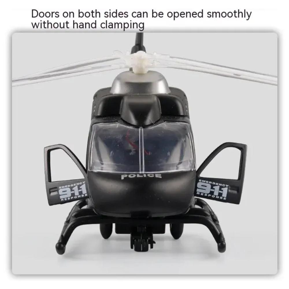 1/64 Scale Military Helicopter Alloy Toy Model with Retroactive Motion, Sound & Light Effects - Ideal for Kids' Play & Collectio