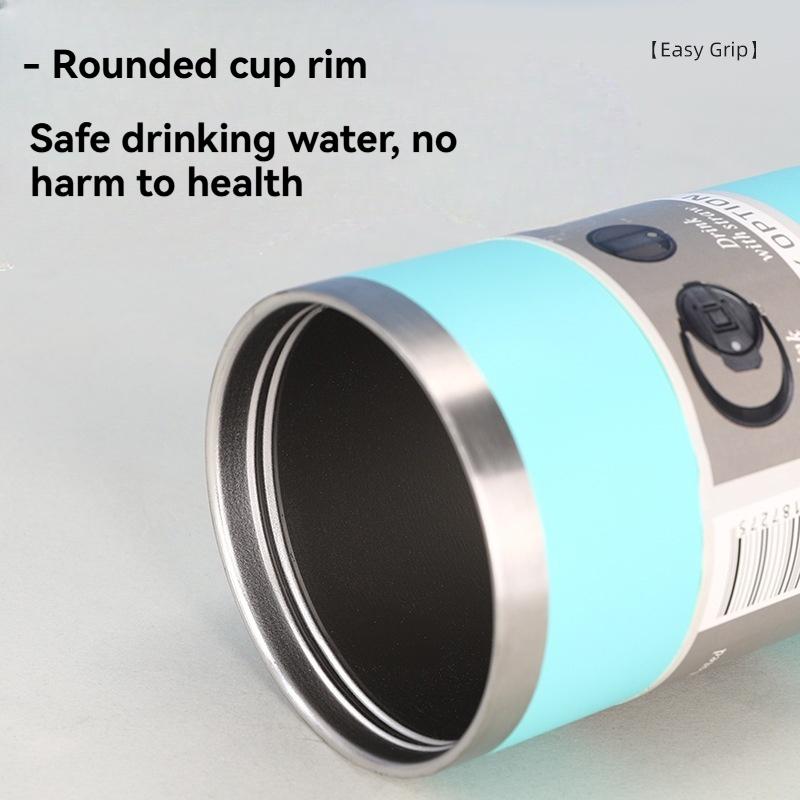 600ML/890ML Roestvrij Staal Thermosbeker met Rietje Auto Koffiebeker Sport Waterfles Vacuümfles Geïsoleerde Beker Thermische Beker