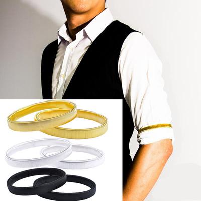 Unisex Metall-Ärmelstrumpfbänder für Herren, elastisches Armband, Hemd-Ärmelhalter