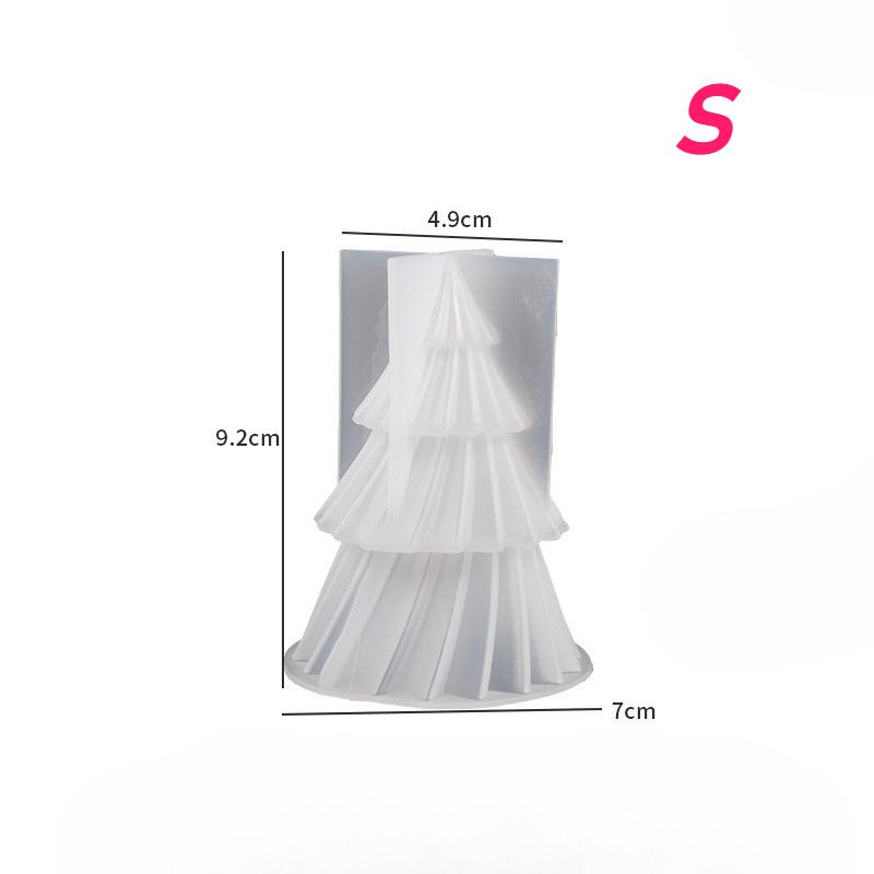 

3D Рождественская свеча-елка, Рождественская силиконовая форма для свечей, Мыло ручной работы, Гипс, Смола, Инструменты для выпечки, Праздничные подарки