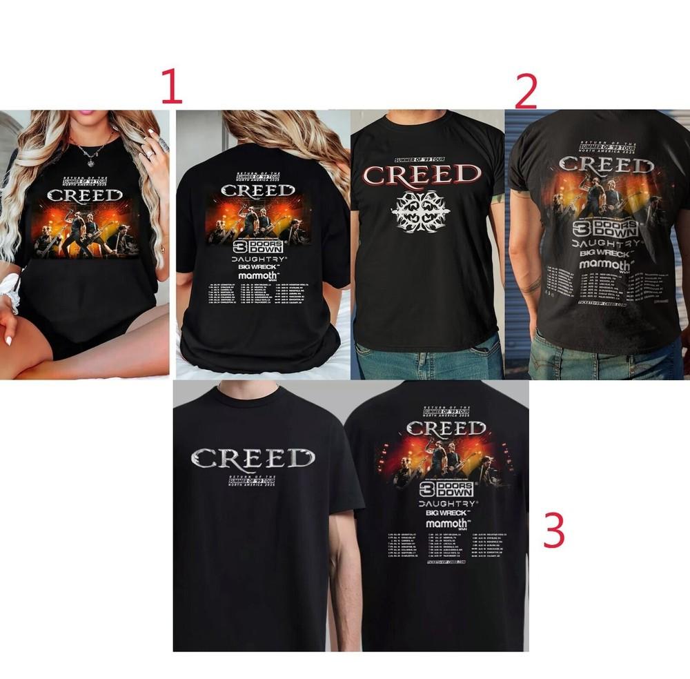 

Custom Creed 2025 Summer of 99 North American Tour T Shirt, Gift For Fan. 4XL