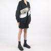 New MLB Monogram Collection Polyester Combo Bag Fanny Pack Regular Unisex Black White 3AHSM012N-50CRD