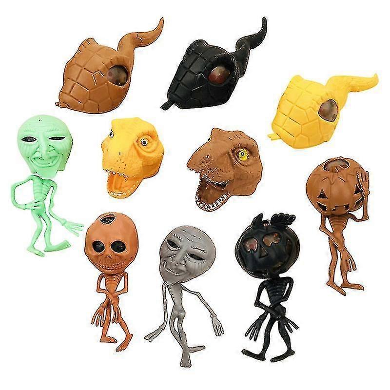 10pcs Halloween Squeeze Toys For Halloween Decorations