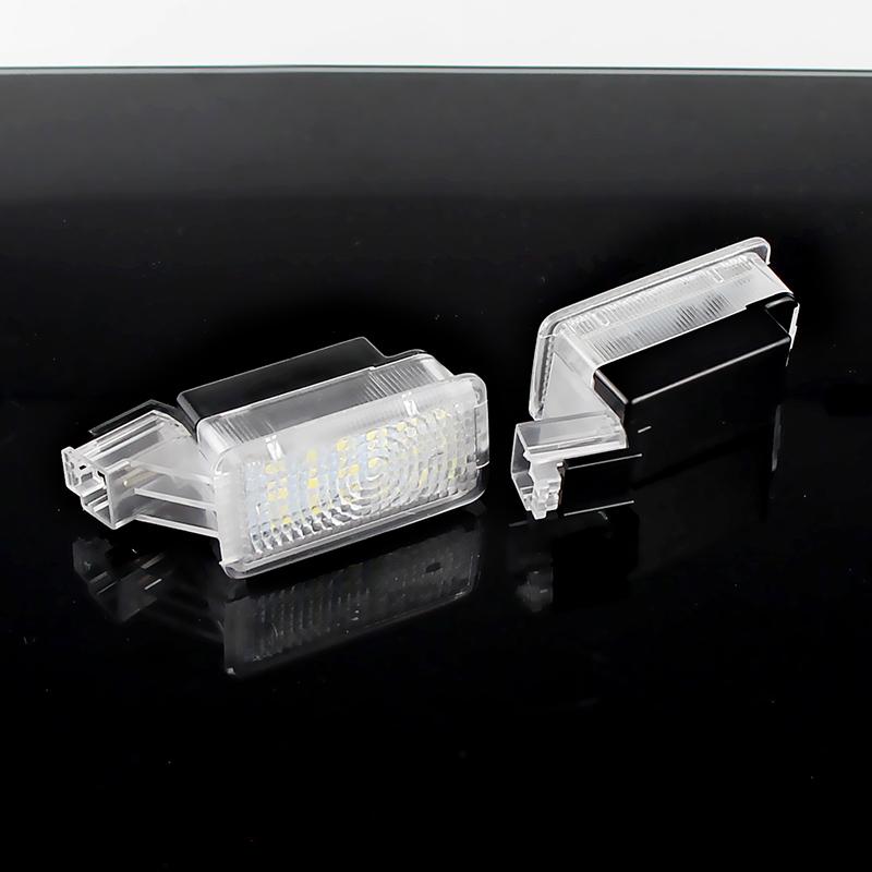 2Pcs Car LED Door Welcome Lights for Honda Acura MDX 2007-up RLX 2014-up TL 2009-up TLX 2015-up ZDX 2010-2013 12V White Car Lamp