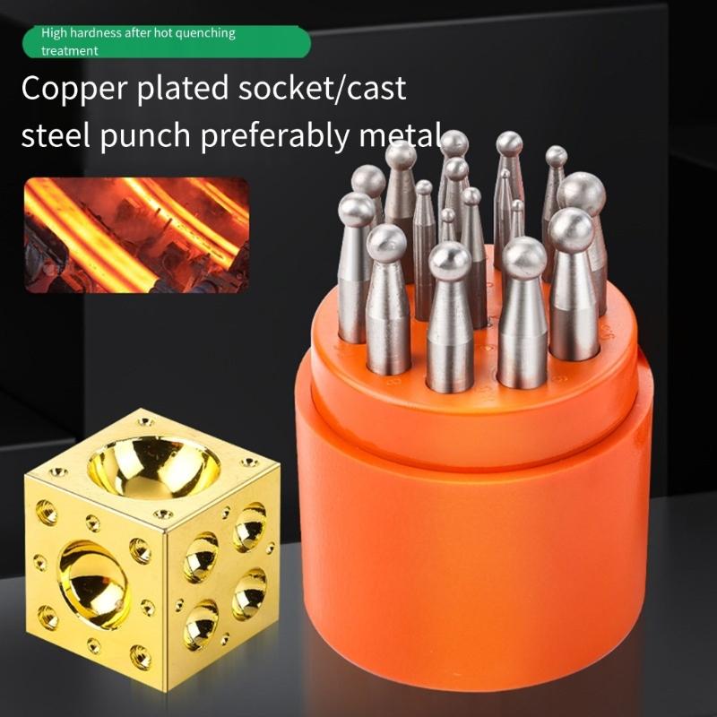 Jewelry Making Punch Set High Strength Steel Jewelry Forming Tool Perfect for Precisions Goldsmith Crafting and Projects