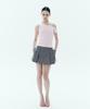 Neo Mini Low Pleated Skirt Soft Gray