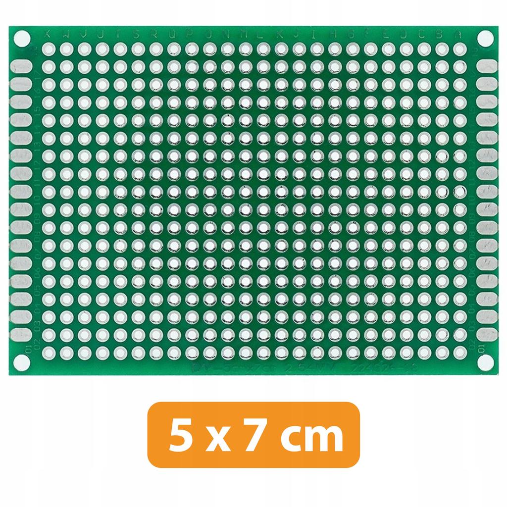 Double Sided Universal Prototype PCB 50 X 70 (Green)