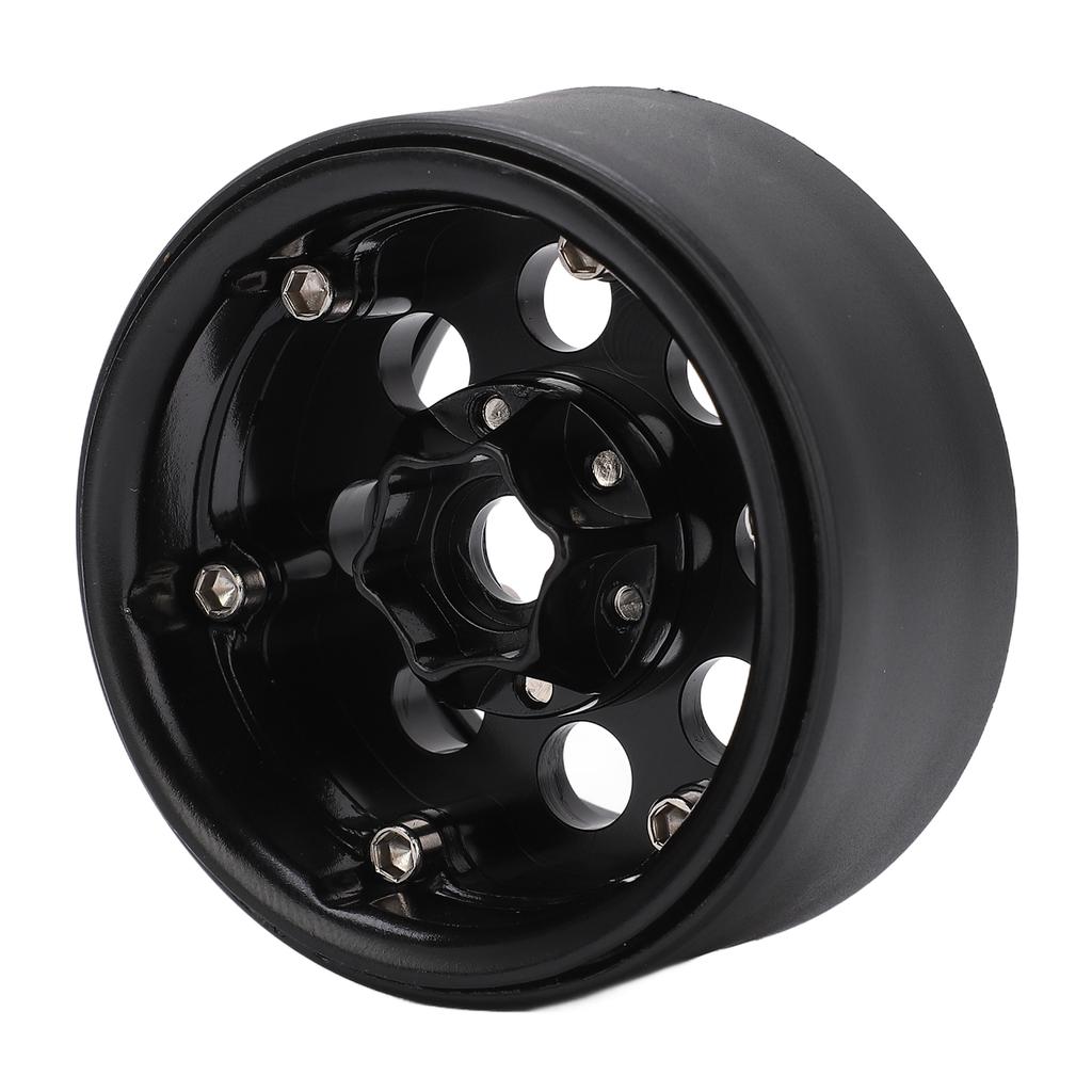 4pcs 1.9 Inch RC Metal Beadlock 8 Round Hole Wheel   Hubs for   SCX10 90046 RC 1Celsius10 Car