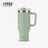 Tyeso 900/1200ML Tumbler Bottle Stainless Steel Car Mug With Handle Straw Thermal Iced Travel Vacuum Insulated Coffee Hot Cup