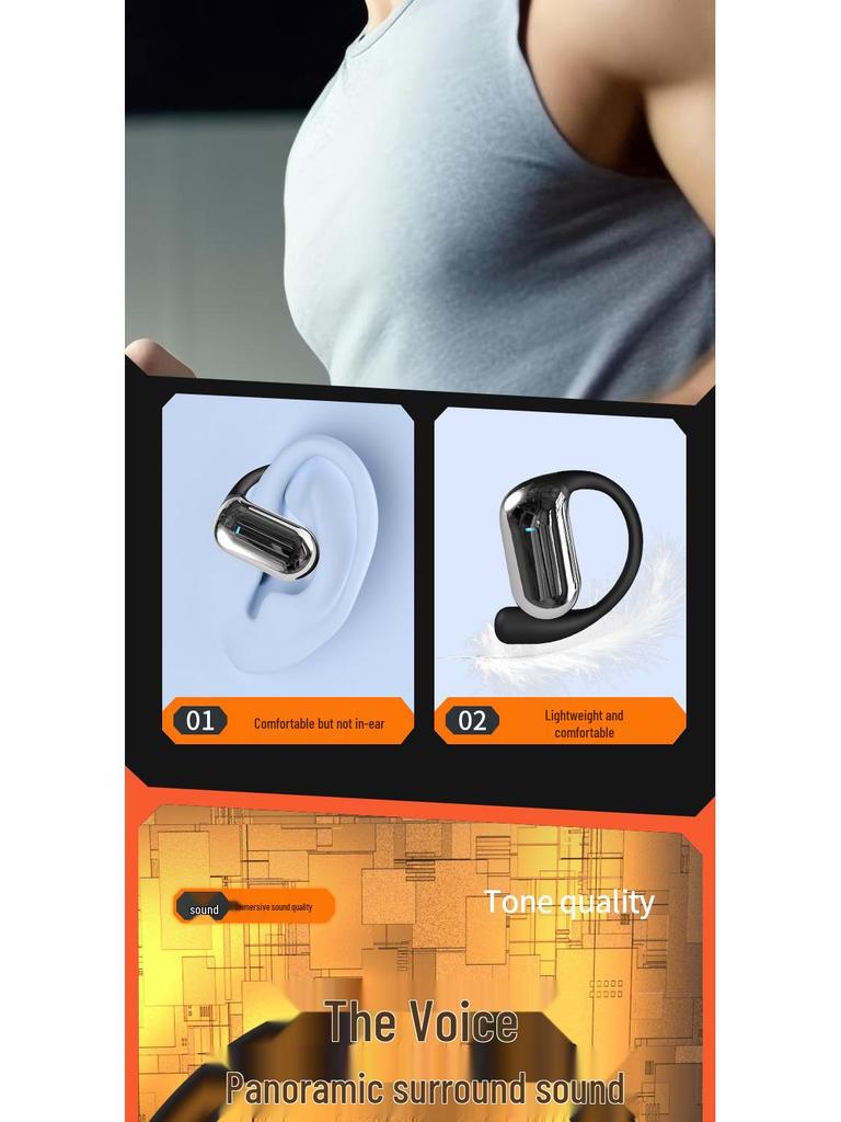 Long-lasting Wireless Cross-border Bluetooth Headphones: Noise-Reducing, Over-Ear & In-Ear for Sports