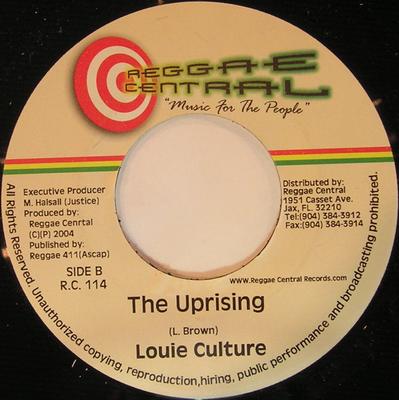 7inch Record SIZZLA / LOUIE CULTURE - If We No Love / The Uprising RC114 Reggae Central 2003 Jamaica Reggae, Ska & Dub Used
