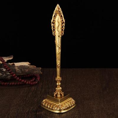 Nepalesische reine Kupfer Manjusri Schwertornamente, Buddha-Statuen und magische Werkzeuge, Vajra-Mörser zur Bezwingung von Dämonen Tibetische Ornamente