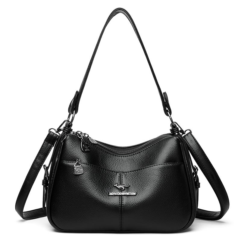 Ladies Soft PU Hobo Bag Adjustable Strap Casual Versatile Crossbody Shoulder Purse Handbag