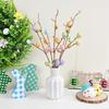 1/3/5Pcs Artificial Easter Egg Branches 35CM Fake Bouquets for Home Decor Garden Easter Decoration Party Supplies Vase Ornament