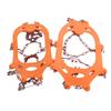 24 Spikes Crampons Ice Cleats Studs Antislip Snow Ice Grip Overshoe Footwear Traction Walk Traction for Climbing Skiing