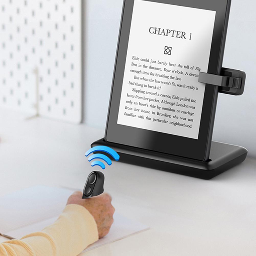 Wireless Remote Control Page Turner Clicker Mobile Phone Video Record Remote Triggers Clicker For Android/iOS/Kindle Accessories