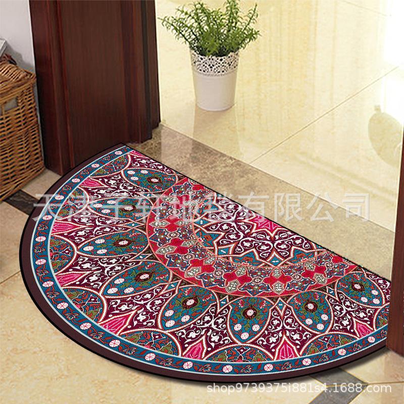 Nordic National Wind Diatom Mud Mat Bathroom Toilet Absorbent Non-slip Dirty and Easy To Clean Porch Mat