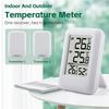 Digital Thermometers with Indoor Outdoor Temperature Wireless Display Digital Hygrometer Thermometers with 2 Remote Sensors