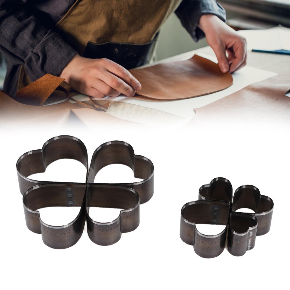 8PCS Alloy Steel Leather Cutting Die Set Hollow Punch Set  for Leatherwork, Fabric, Foam