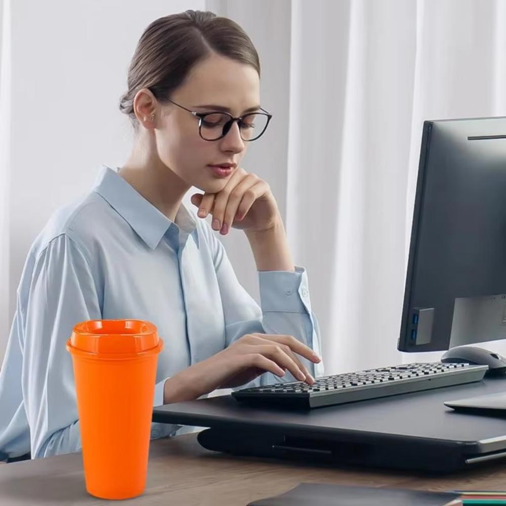 5pcs Reusable Coffee Cup 16 Oz Milktea Cup Drinkware Coffee Mug Office