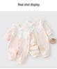 Floral Warmth Newborn Velvet Cotton Long Sleeve Bodysuit