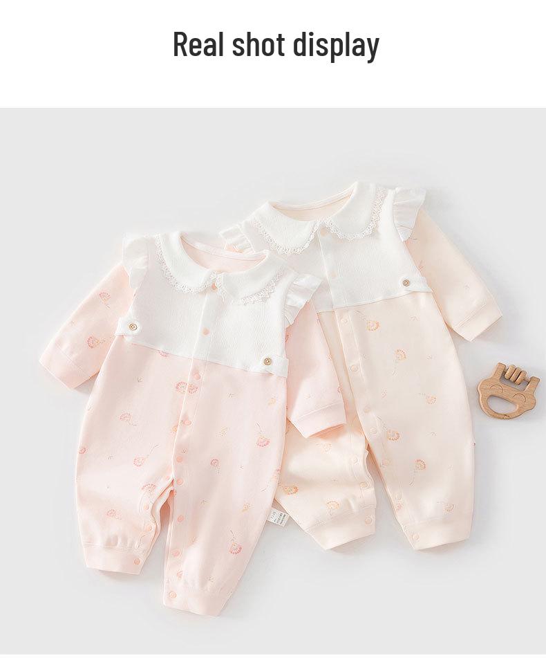 Floral Warmth Newborn Velvet Cotton Long Sleeve Bodysuit