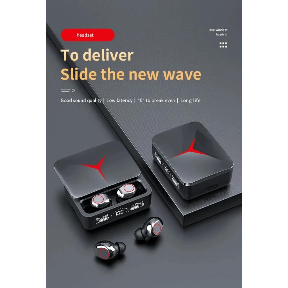 2025 Original TWS M90 Drahtlose Kopfhörer Schiebeabdeckung Gaming-Ohrhörer Bluetooth 5.3 Sport-Ohrstöpsel Musik-Headsets Für iPhone Xiaomi