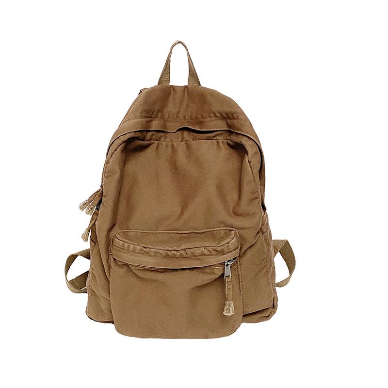 

Универсальный модный рюкзак: Стильный, Вместительный для Студентов и Путешественников One Size кофейный