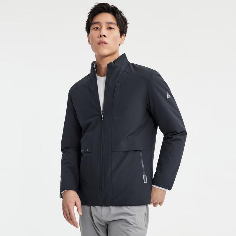 SEPTWOLVES Men's Reversible Stand Collar Woven Jacket