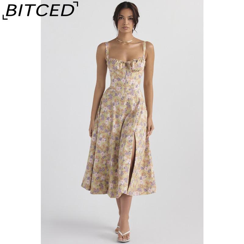 BITCED Summer-inspired Chic and Sophisticated Strapless Dress for Women