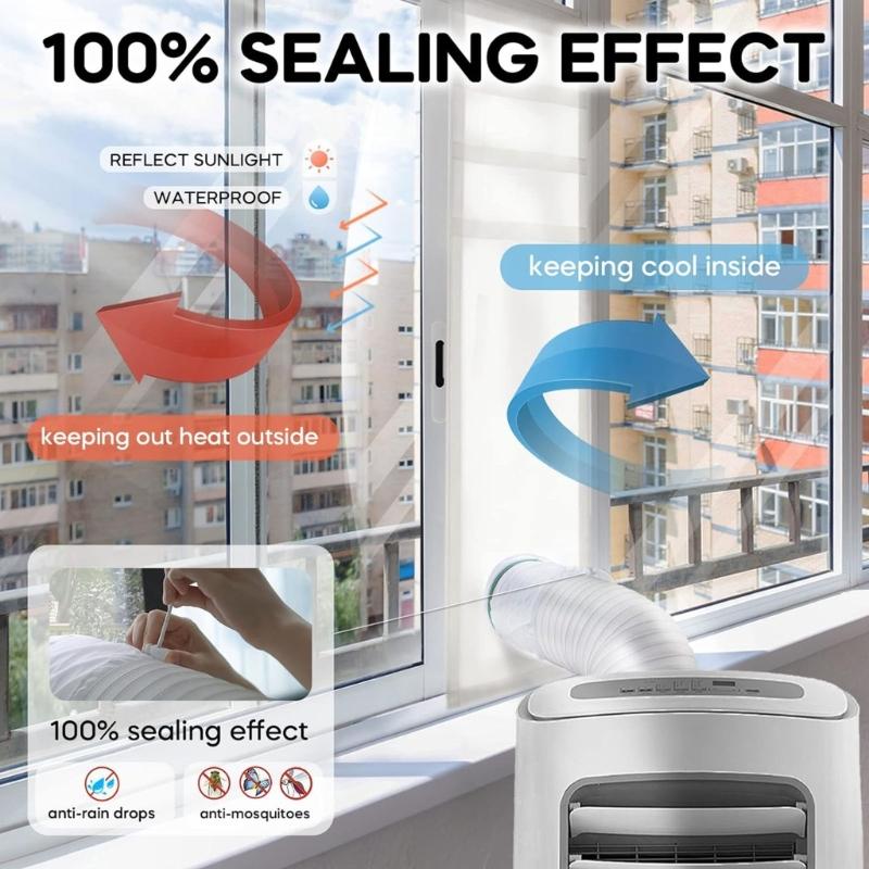 Energy Saving Window Seal Flexible Cloth Sealing Cloth Air Lock Window Seal Polyester Texture for Bedroom Window