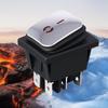 16A/220V LED Lighted Rocker Switches Marine Boats Rocker Switches With Light 6 Pin Toggle Switches Easy To Use