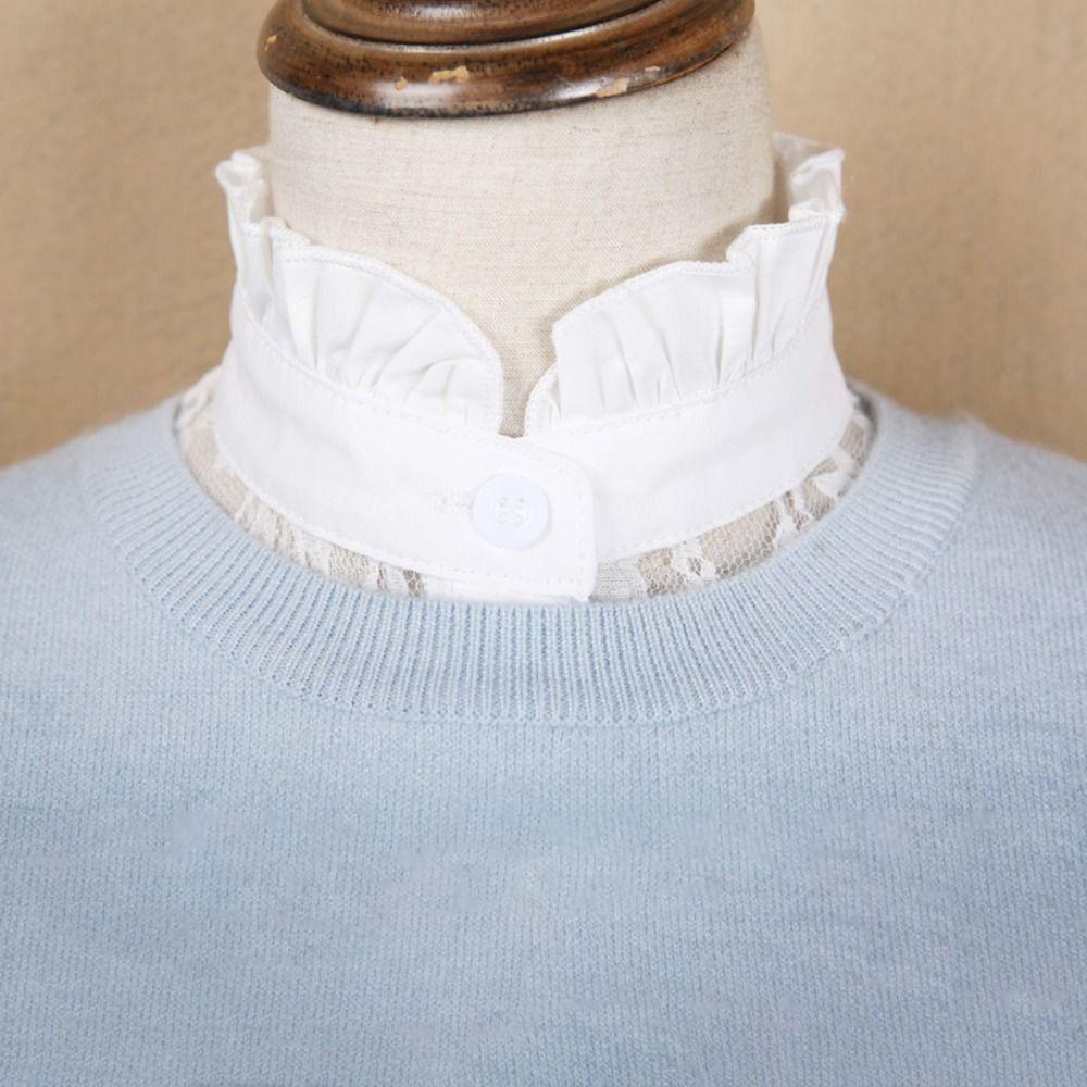 Detachable False Collar White Black Neckline Clothes Accessory Shawl Wrap Women Girls