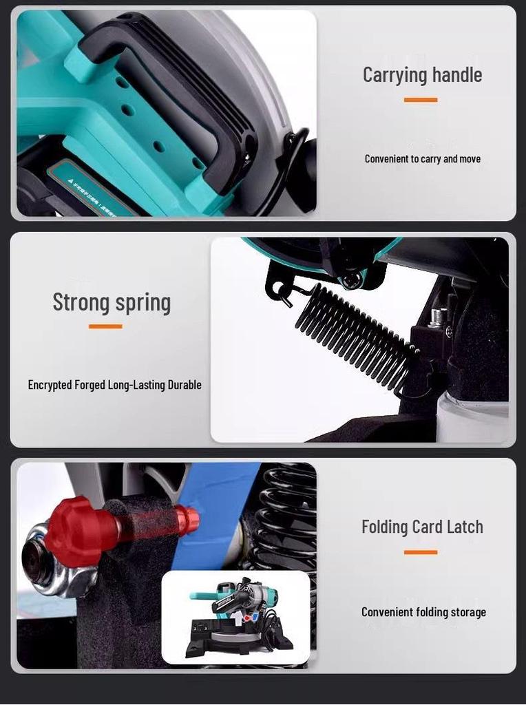 Dayi 10" Multi-Functional Miter Saw: High-Precision Aluminum Alloy Woodworking Machine, 45° Angle Aluminum Cutter.