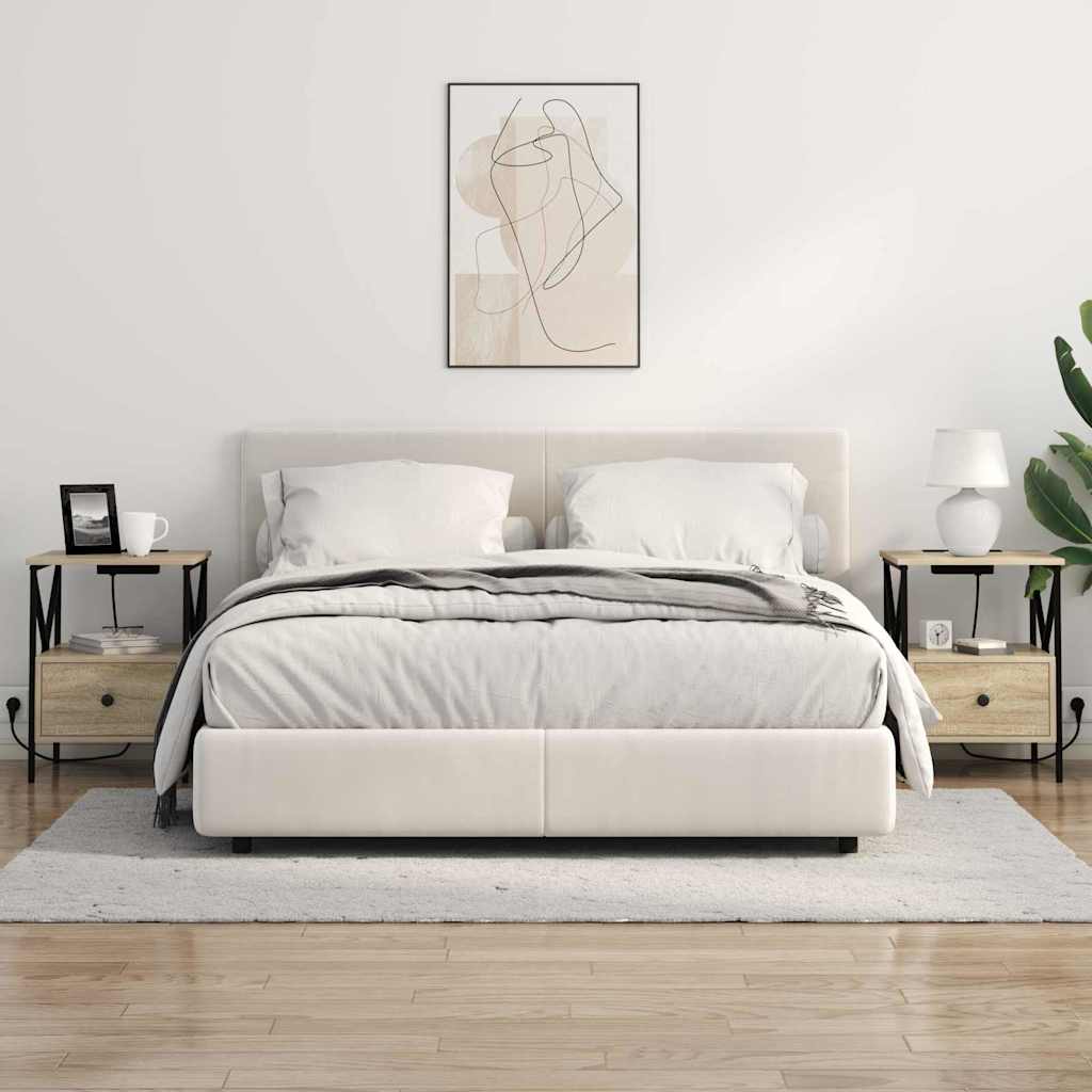 Nightstand Sonoma Oak 41.5 x 40.5 x 55 cm Particleboard