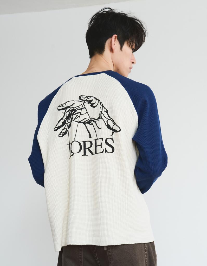 LORES 2-Tone Raglan Thermal - Blue