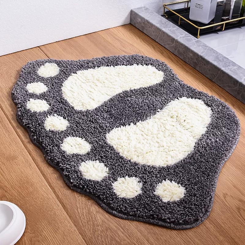 Bathroom Floor Mat, Bathroom Toilet Door Mat, Water-Absorbent Quick-Drying Foot Mat, Entryway Bathroom Non-Slip Carpet