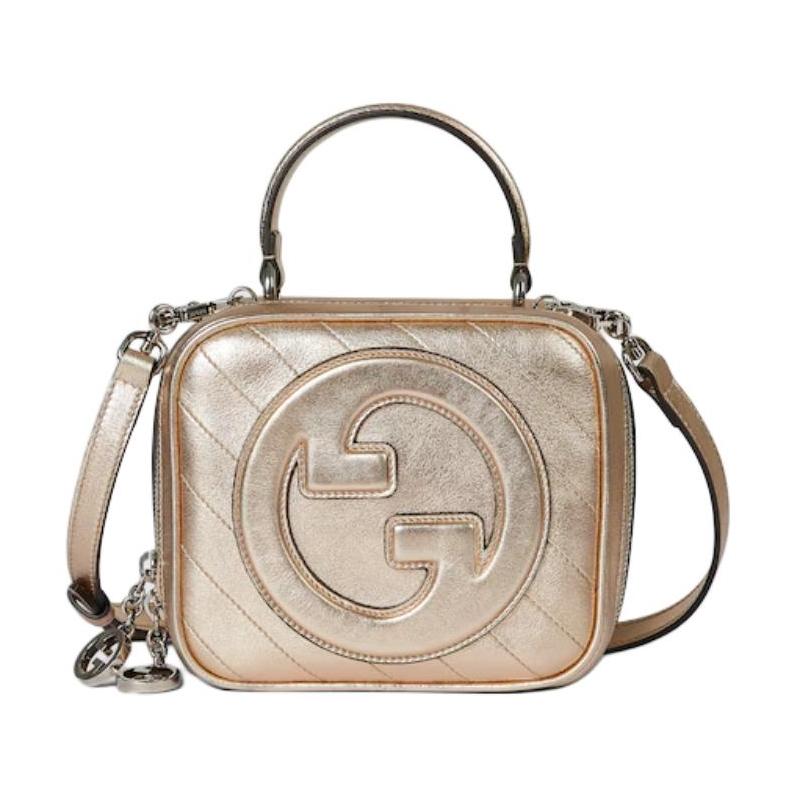 Gucci Blondie Embellished Round Interlocking Double