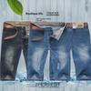 Men's Summer High Elastic Korean Denim Shorts: Five-Point Breeches In Large Sizes