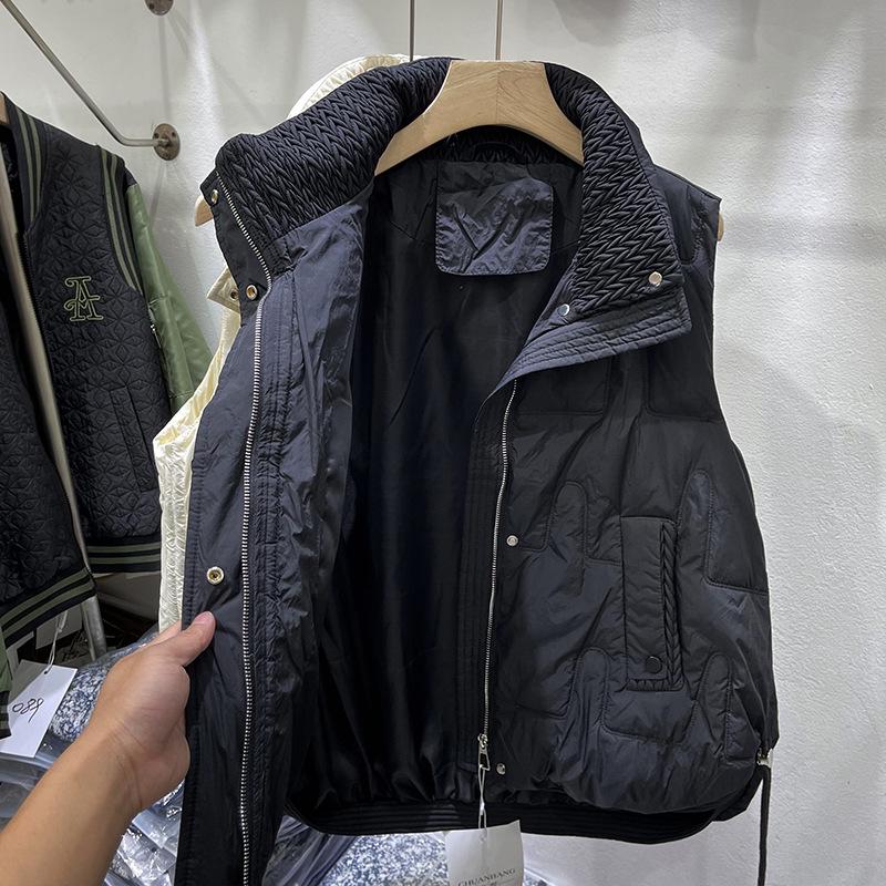 2025 Women's Korean Style Petite White Duck Down Vest - Short & Versatile Winter Outerwear