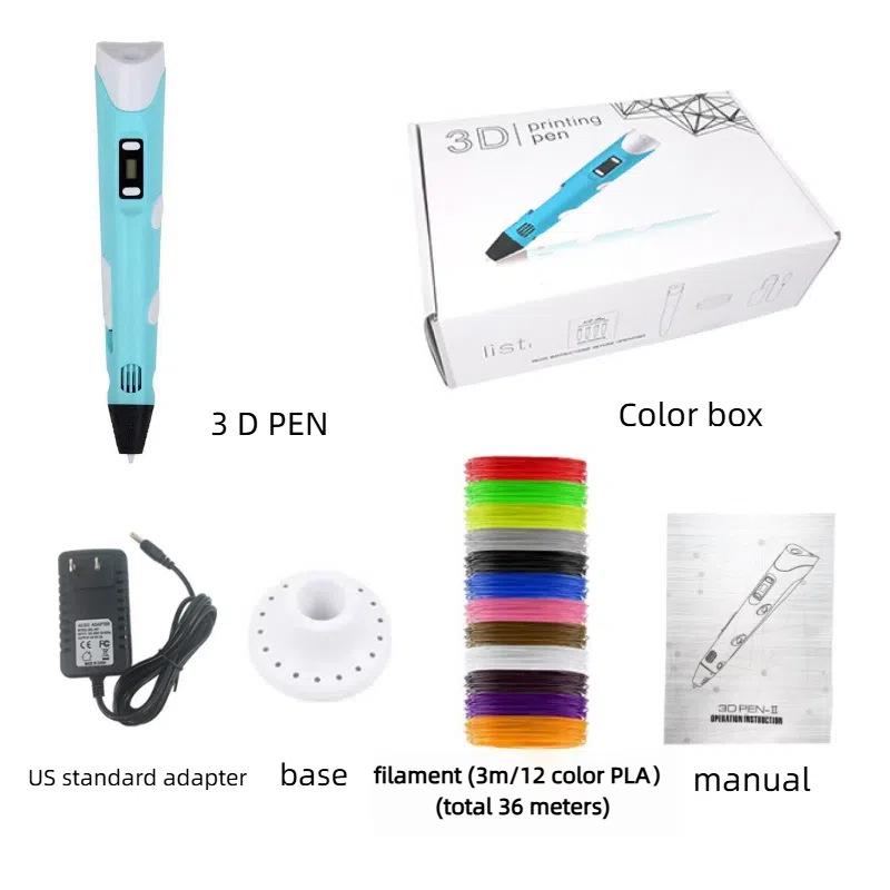 3D Printing Pen for Kids - Stereoscopic Painting & Graffiti DIY Educational Toy